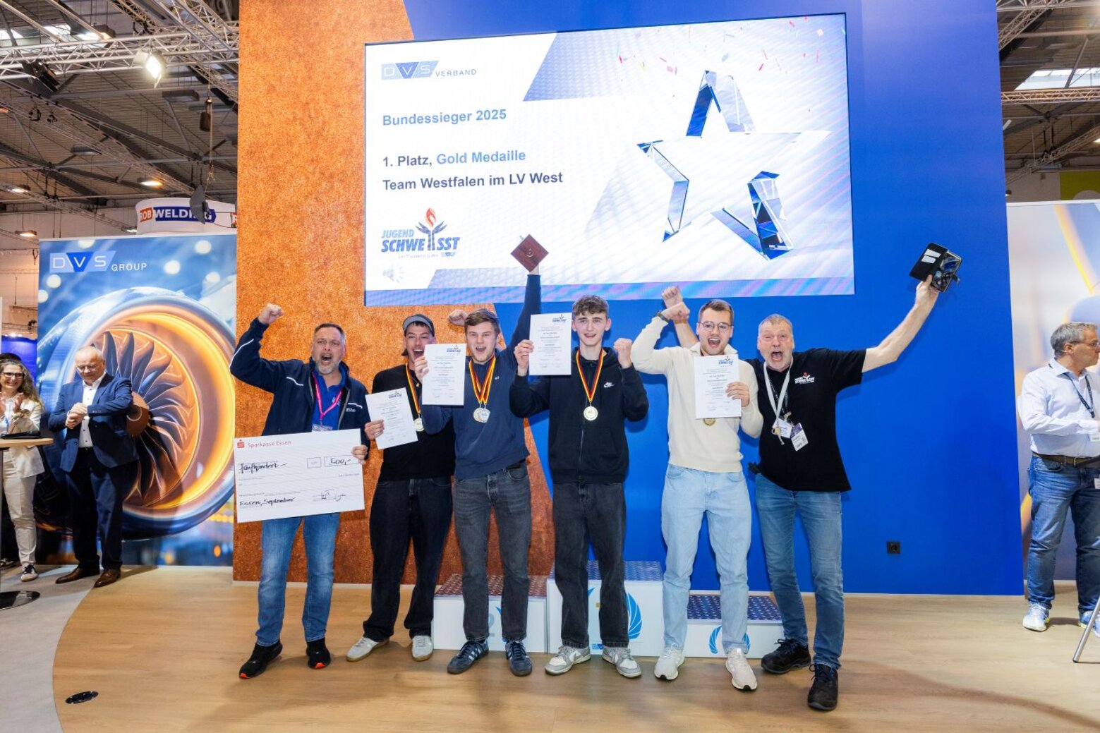 Bundeswettbewerb Jugend schweißt Gruppensieger